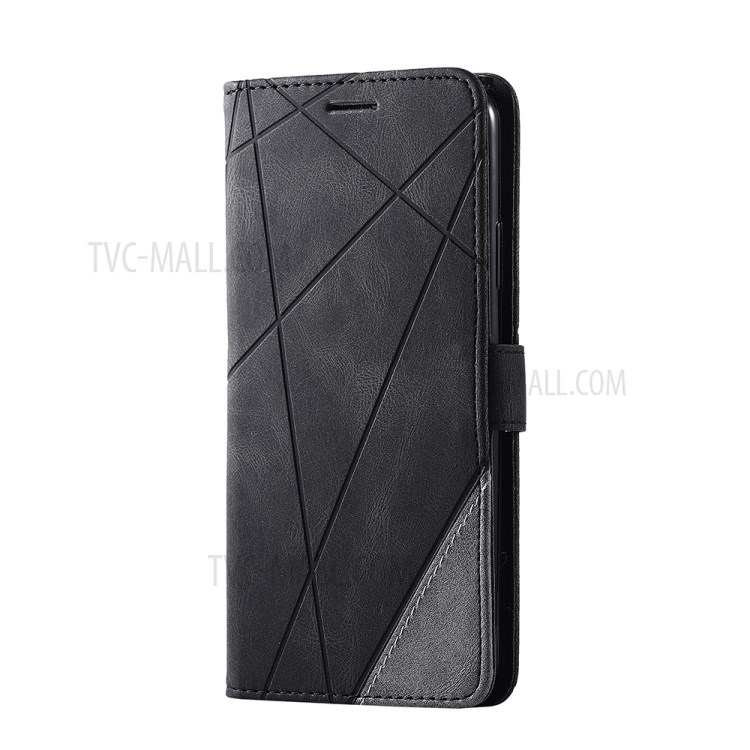 Color Blocking Stylish Protective Leather Shell for iPhone 11 Pro 5.8 inch - Black-8