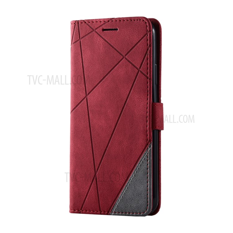 Color Blocking Stylish Protective Leather Shell for iPhone 11 Pro 5.8 inch - Red-8