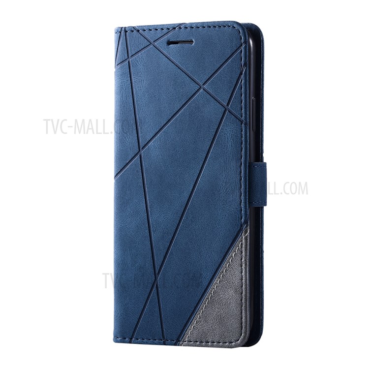 Color Blocking Stylish Protective Leather Shell for iPhone 11 Pro 5.8 inch - Blue-8