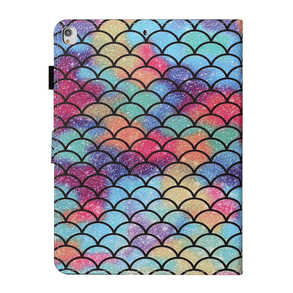 Pattern Printing Stand Leather Card Holder Case for iPad 10.2 (2020)(2019)/Air 10.5 inch (2019) - Fish Scale-3
