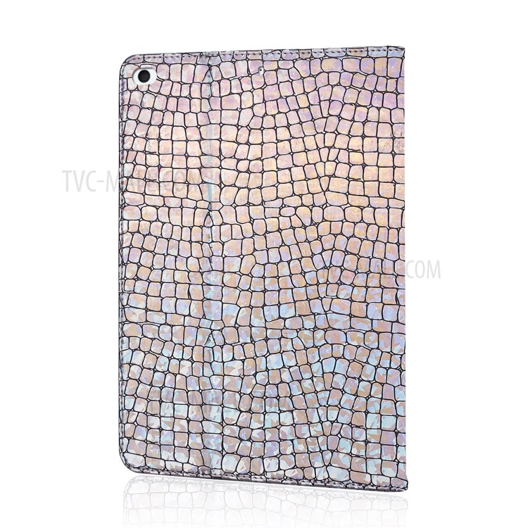 Glittery Powder Splicing Card Slot Leather Tablet Case for iPad Mini/Mini 2/Mini 3/Mini 4/Mini (2019) 7.9 inch - Pink-2