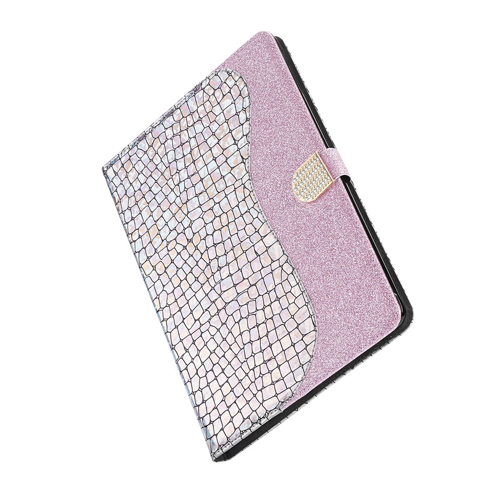 Crocodile Skin Flash Powder Leather Tablet Case for iPad 9.7-inch (2018) / 9.7-inch (2017) / Pro 9.7 inch (2016) / Air 2 / Air (2013) - Pink-3