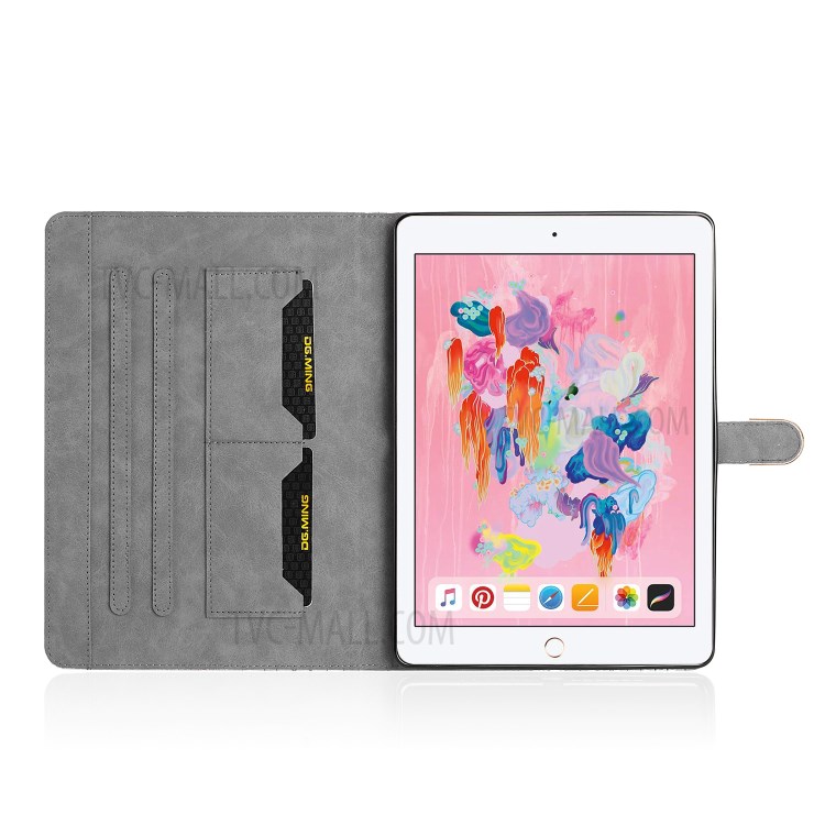 Crocodile Skin Flash Powder Leather Tablet Case for iPad 9.7-inch (2018) / 9.7-inch (2017) / Pro 9.7 inch (2016) / Air 2 / Air (2013) - Gold-5