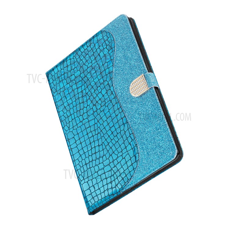 Crocodile Skin Flash Powder Leather Tablet Case for iPad 9.7-inch (2018) / 9.7-inch (2017) / Pro 9.7 inch (2016) / Air 2 / Air (2013) - Blue-3