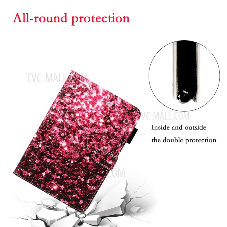 Pattern Printing Leather Wallet Case for iPad mini (2019) 7.9 inch - Colorized Pattern-4