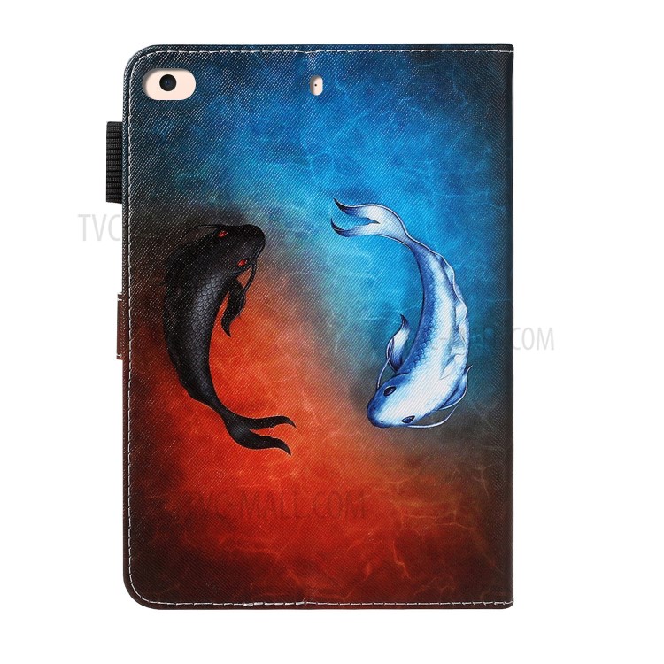Pattern Printing Leather Wallet Case for iPad mini (2019) 7.9 inch - Fish-2