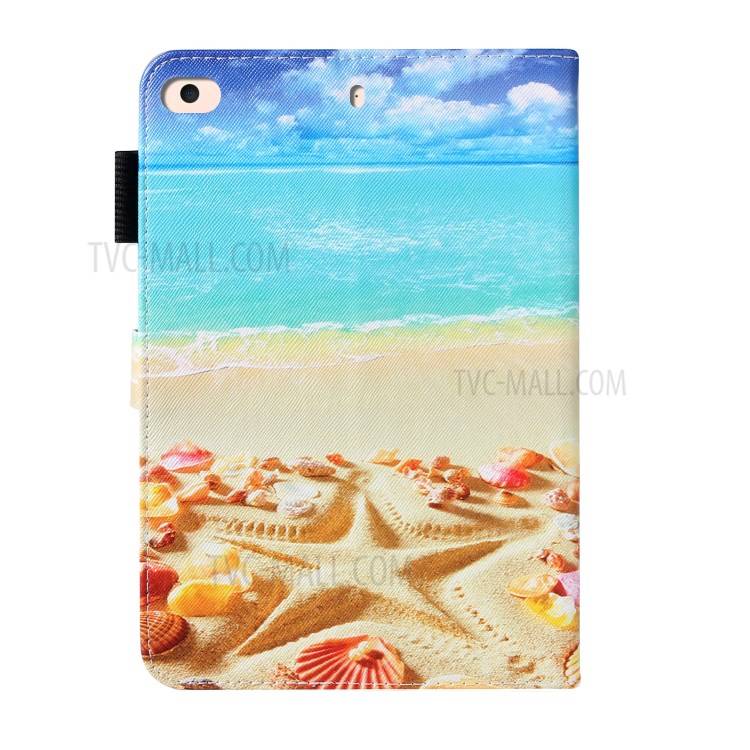 Pattern Printing Leather Wallet Case for iPad mini (2019) 7.9 inch - Starfish-2