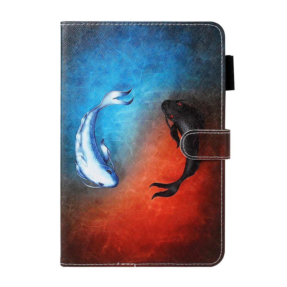 Pattern Printing Leather Wallet Case for iPad 9.7-inch (2018) / 9.7-inch (2017) / Pro 9.7 inch (2016) / Air 2 / Air (2013) - Fish-2