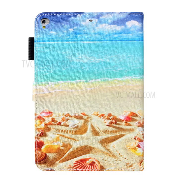 Pattern Printing Leather Wallet Case for iPad 9.7-inch (2018) / 9.7-inch (2017) / Pro 9.7 inch (2016) / Air 2 / Air (2013) - Starfish-2