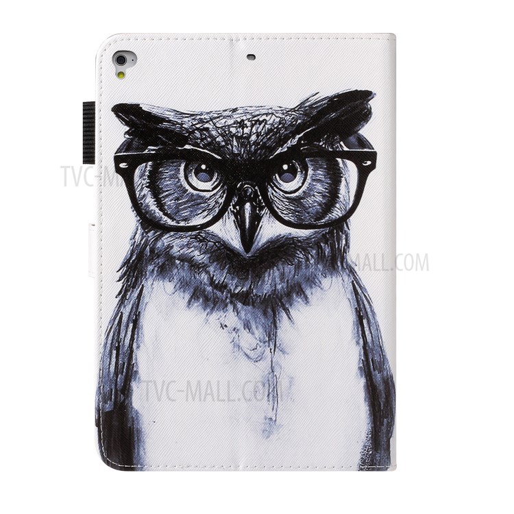 Pattern Printing Leather Wallet Case for iPad 9.7-inch (2018) / 9.7-inch (2017) / Pro 9.7 inch (2016) / Air 2 / Air (2013) - Cat-2