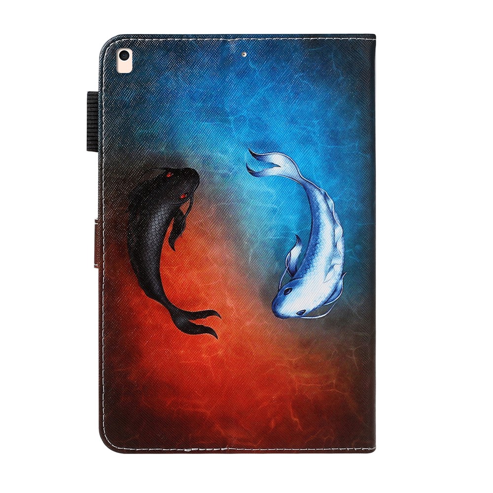 Pattern Printing Leather Wallet Stand Case for iPad 10.2 (2020)(2019) / Air 10.5 inch (2019) - Fish-3