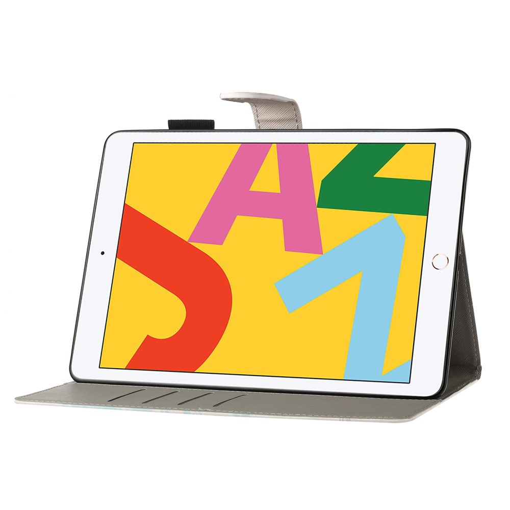 Pattern Printing Leather Wallet Stand Case for iPad 10.2 (2020)(2019) / Air 10.5 inch (2019) - Fish-7
