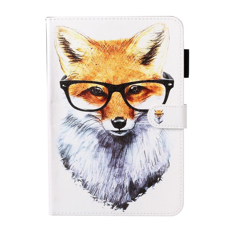 Pattern Printing Leather Wallet Stand Case for iPad 10.2 (2020)(2019) / Air 10.5 inch (2019) - Dog Wearing Glasses-1