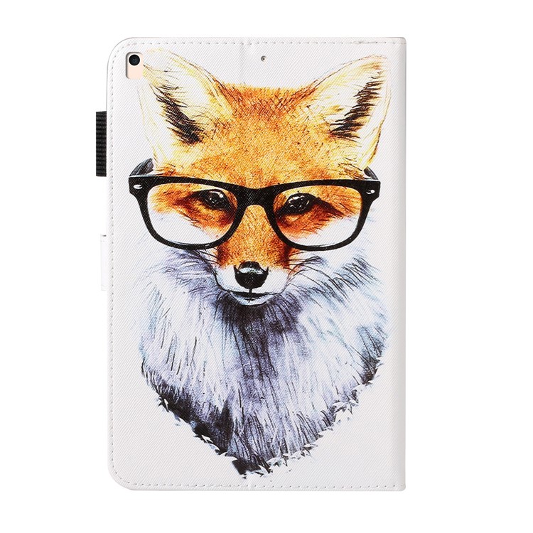 Pattern Printing Leather Wallet Stand Case for iPad 10.2 (2020)(2019) / Air 10.5 inch (2019) - Dog Wearing Glasses-2