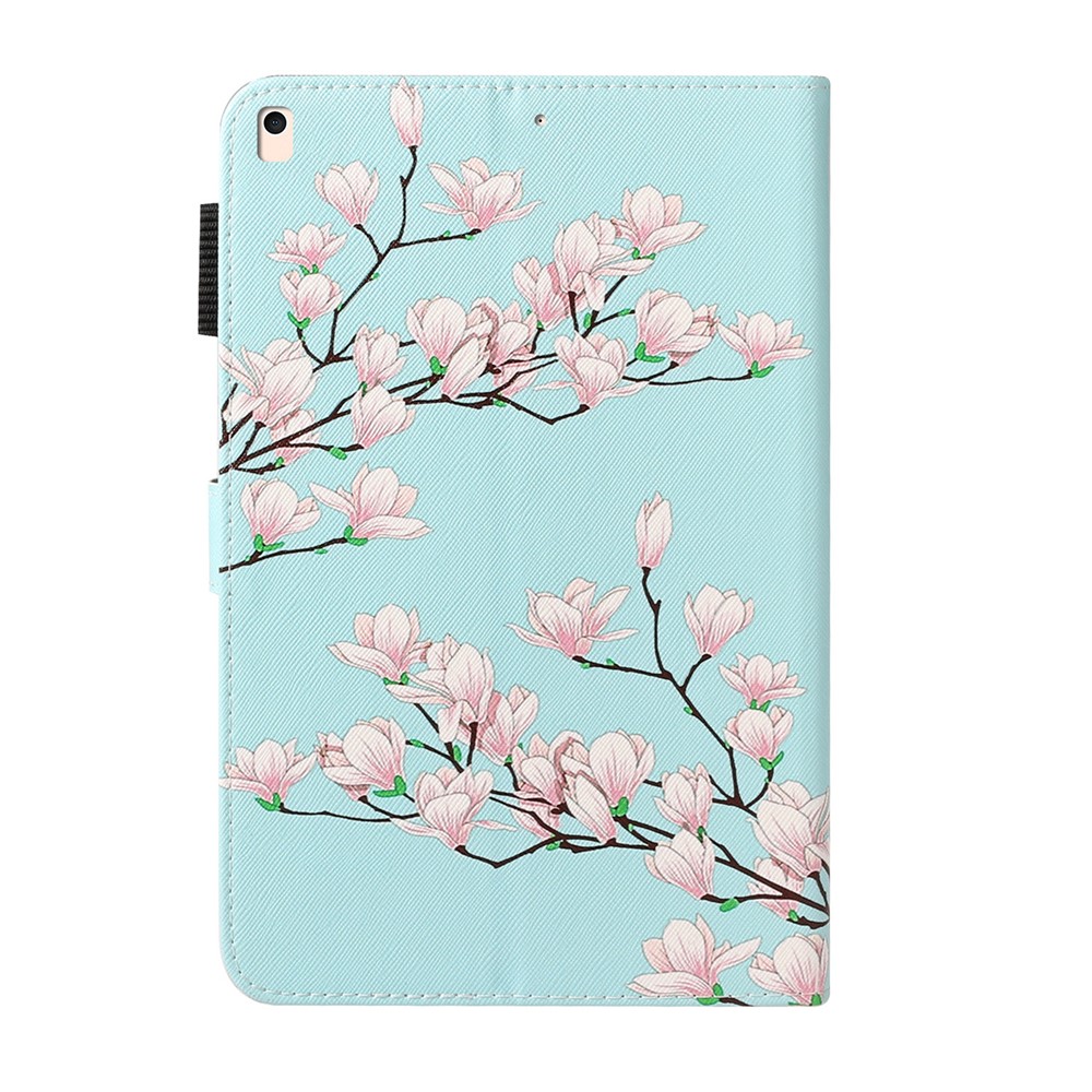 Pattern Printing Leather Wallet Stand Case for iPad 10.2 (2020)(2019) / Air 10.5 inch (2019) - Plum Blossom-2