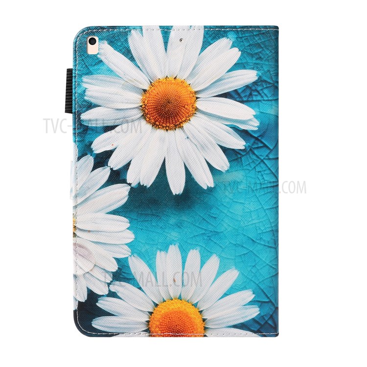Pattern Printing Leather Wallet Stand Case for iPad 10.2 (2020)(2019) / Air 10.5 inch (2019) - Daisy Flower-2