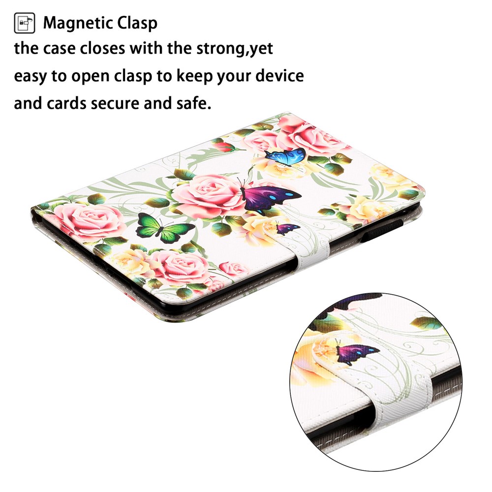 Pattern Printing Leather Wallet Stand Case for iPad 10.2 (2020)(2019) / Air 10.5 inch (2019) - Pink Flower-3