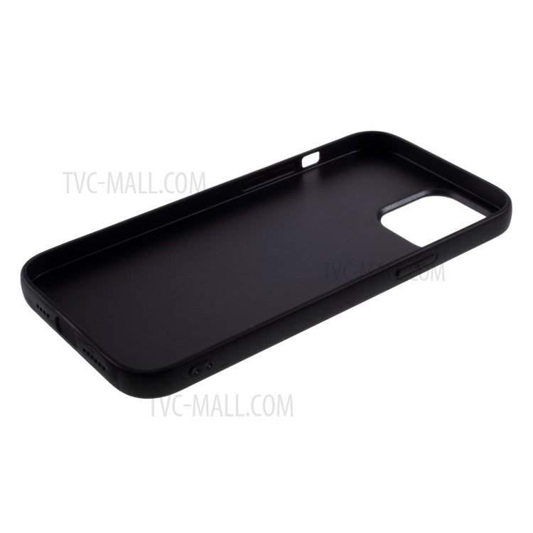 PU Leather Coated TPU PC Back Case for iPhone 12 Pro Max 6.7 inch - Beige-4
