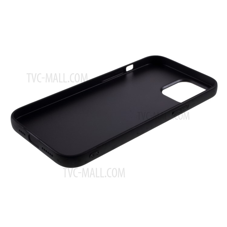 Rivet Style PU Leather Coated TPU PC Cover for iPhone 12 Pro 6.1 inch - Wine Red-4