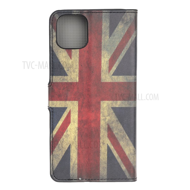 Pattern Printing Wallet Leather Phone Cover Case for iPhone 12 Pro Max 6.7-inch - UK Flag-3