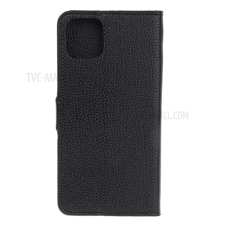 Litchi Skin Wallet Flip Leather Case for iPhone 12 Pro 6.1-inch-3
