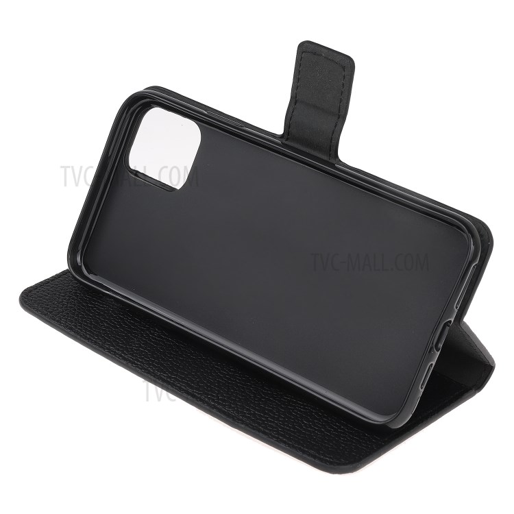 Litchi Skin Wallet Flip Leather Case for iPhone 12 Pro 6.1-inch-5