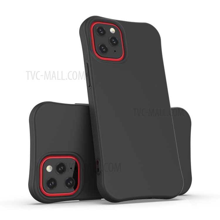 Solid Color Matte Cover Soft TPU Protective Case for iPhone 12 5.4 inch - Black-2