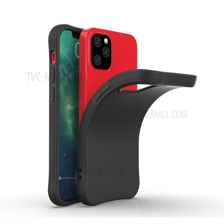 Solid Color Matte Cover Soft TPU Protective Case for iPhone 12 5.4 inch - Black-3
