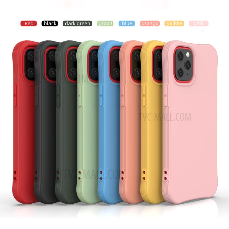 Solid Color Matte Cover Soft TPU Protective Case for iPhone 12 5.4 inch - Black-6