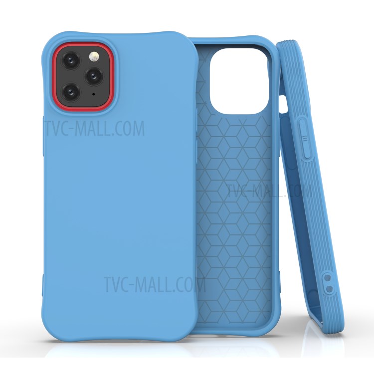 Solid Color Matte Cover Soft TPU Protective Case for iPhone 12 5.4 inch - Blue-1