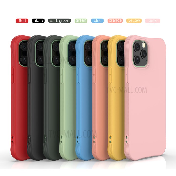 Solid Color Matte Shell Soft TPU Protective Case for iPhone 12 - Light Green-4