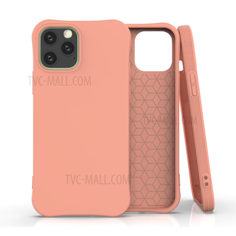 Solid Color Matte Shell Soft TPU Protective Case for iPhone 12 - Orange-1
