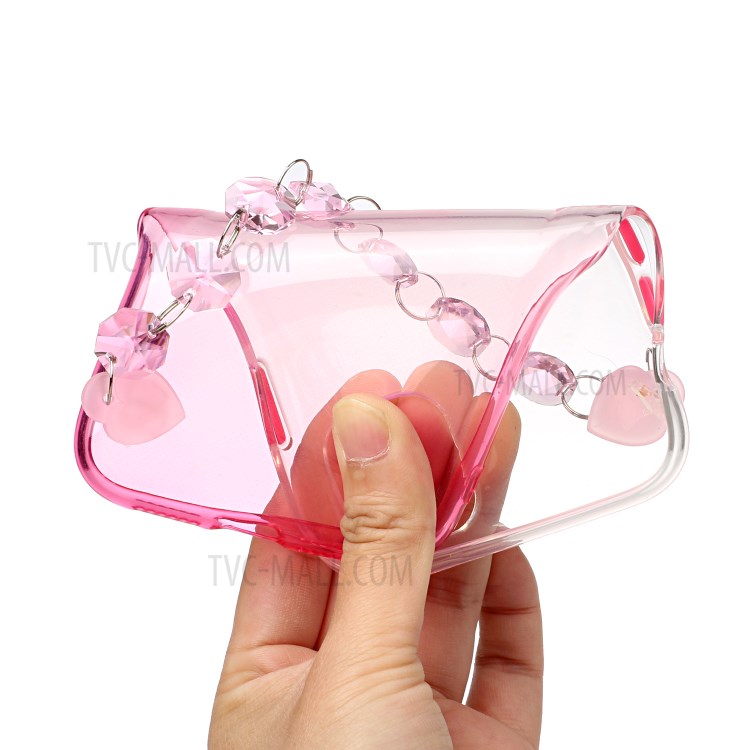 Crystal Bracelet Style Soft TPU Mobile Phone Case for iPhone 7/8/SE (2nd Generation) - Pink-3