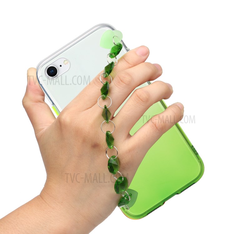 Crystal Bracelet Style Soft TPU Mobile Phone Case for iPhone 7/8/SE (2nd Generation) - Green-2