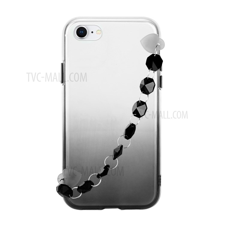 Crystal Bracelet Style Soft TPU Mobile Phone Case for iPhone 7/8/SE (2nd Generation) - Black-1