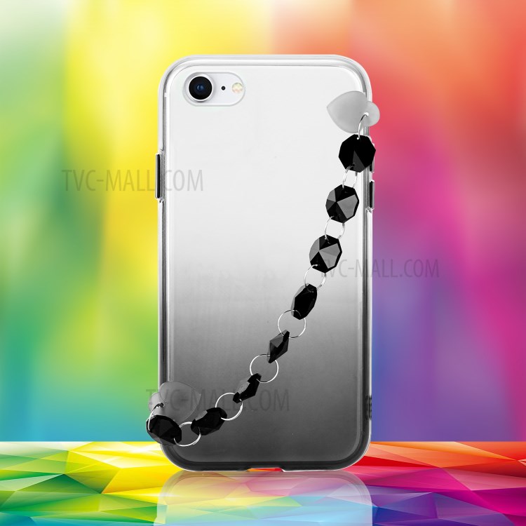 Crystal Bracelet Style Soft TPU Mobile Phone Case for iPhone 7/8/SE (2nd Generation) - Black-4