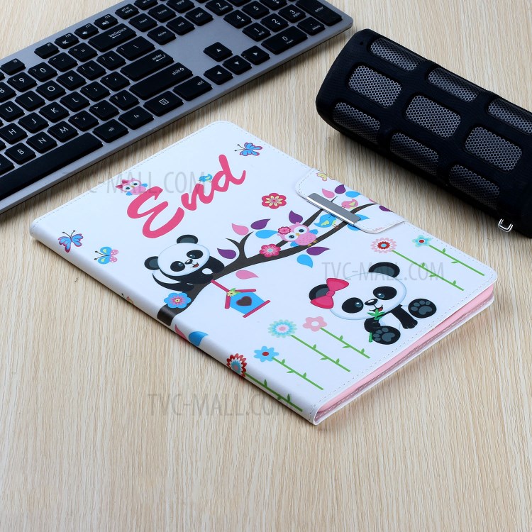 Pattern Printing Flip Cover Leather Stand Tablet Shell for iPad Pro 11-inch (2020)/(2018) - Panda and Owl-7