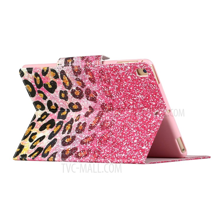 Pattern Printing Smart Leather Stand Case for iPad 9.7-inch (2018) / 9.7-inch (2017) / Air 2 / Air (2013) - Leopard-4