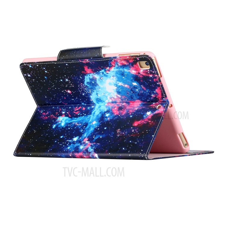 Pattern Printing Smart Leather Stand Case for iPad 9.7-inch (2018) / 9.7-inch (2017) / Air 2 / Air (2013) - Cosmic Sky-4