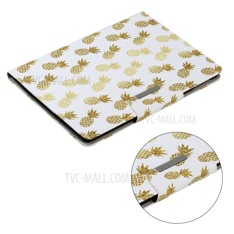 Pattern Printing Smart Leather Stand Case for iPad 9.7-inch (2018) / 9.7-inch (2017) / Air 2 / Air (2013) - Pineapple-5