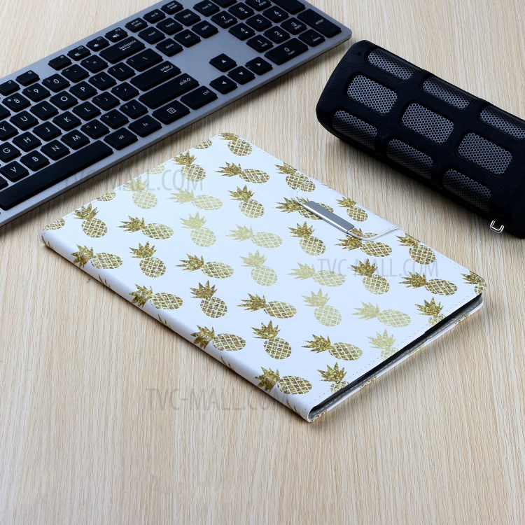 Pattern Printing Smart Leather Stand Case for iPad 9.7-inch (2018) / 9.7-inch (2017) / Air 2 / Air (2013) - Pineapple-7