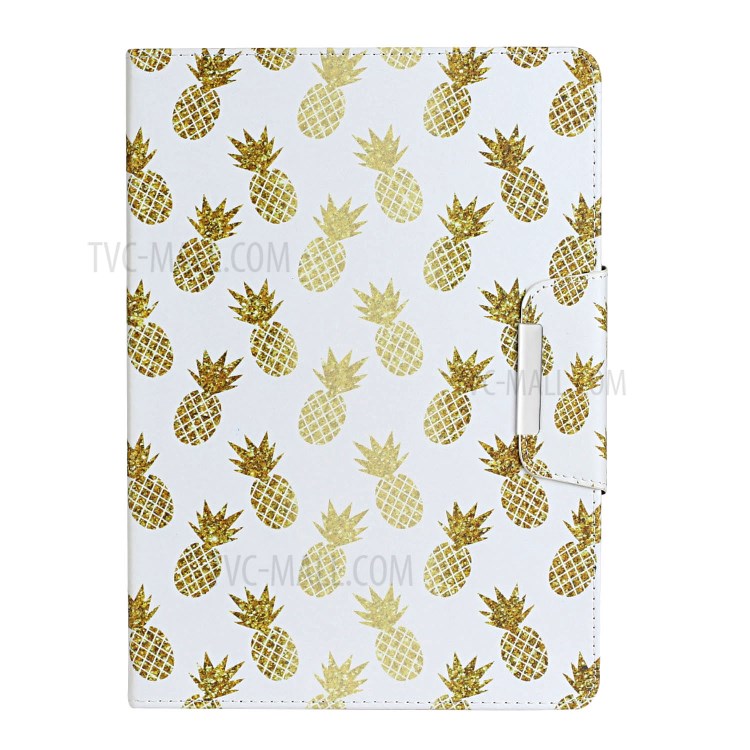 Pattern Printing Flip Leather Case Wallet Tablet Shell for iPad 10.2 (2020)(2019)/Air 10.5 inch (2019) - Pineapple-2