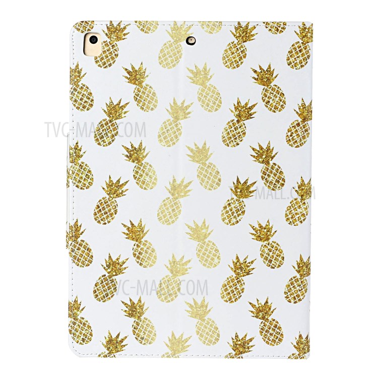Pattern Printing Flip Leather Case Wallet Tablet Shell for iPad 10.2 (2020)(2019)/Air 10.5 inch (2019) - Pineapple-3