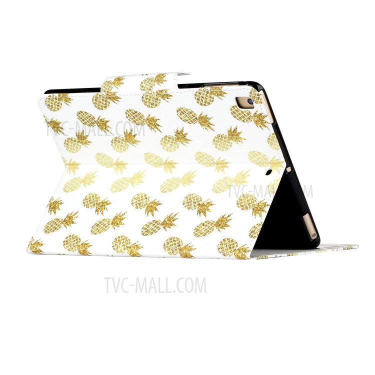 Pattern Printing Flip Leather Case Wallet Tablet Shell for iPad 10.2 (2020)(2019)/Air 10.5 inch (2019) - Pineapple-4