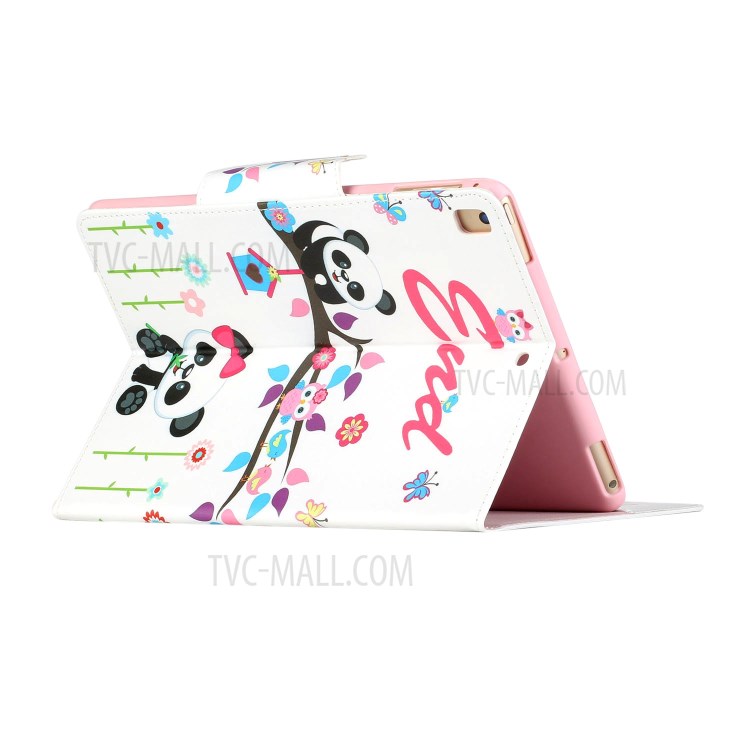 Pattern Printing Flip Leather Case Wallet Tablet Shell for iPad 10.2 (2020)(2019)/Air 10.5 inch (2019) - Panda and Owl-4