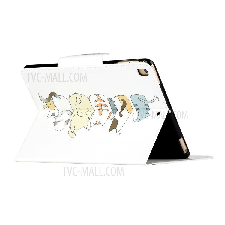 Pattern Printing Flip Leather Case Wallet Tablet Shell for iPad 10.2 (2020)(2019)/Air 10.5 inch (2019) - Cats-4