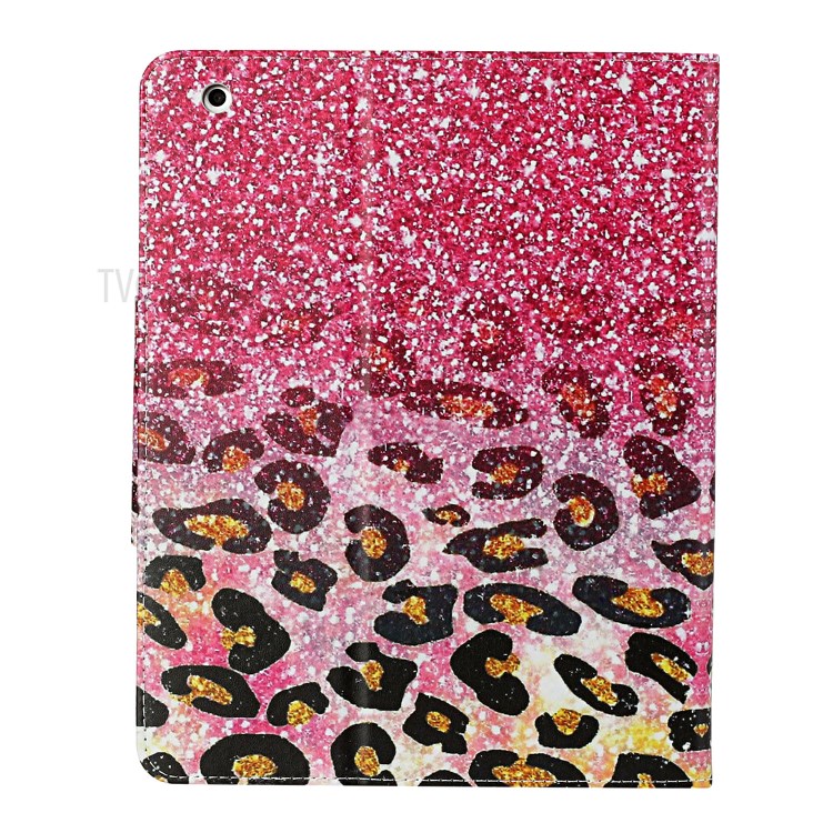 Pattern Printing Wallet Leather Stand Case for iPad 4/3/2 - Leopard-3