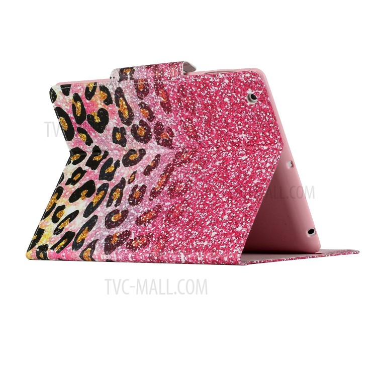 Pattern Printing Wallet Leather Stand Case for iPad 4/3/2 - Leopard-4