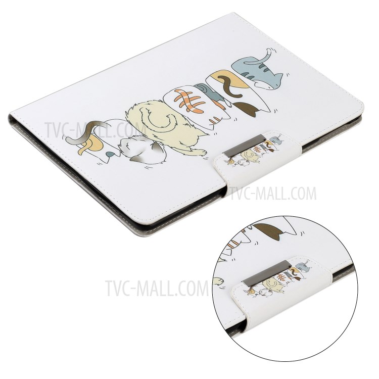 Pattern Printing Wallet Leather Stand Case for iPad 4/3/2 - Cats-5