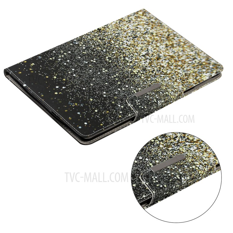 Pattern Printing Leather Wallet Stand Case for iPad mini (2019) 7.9 inch/4/3/2/1 - Glittery Elements-5
